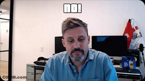 Man With Beard Sitting In Front Of Computer No GIF