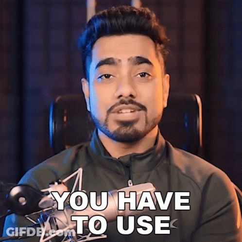 Man With Beard Sitting In Front Of Microphone Saying You Have To Use GIF