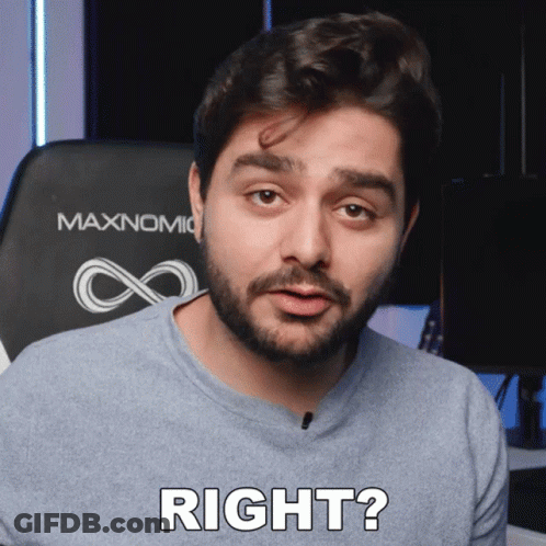 Man With Beard Sitting In Maxnomic Chair GIF