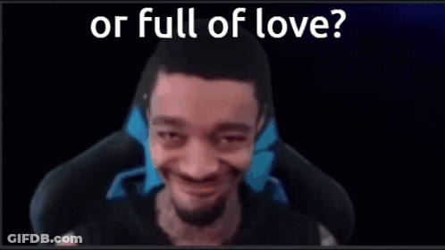 Man With Beard Sitting Saying Or Full Of Love GIF