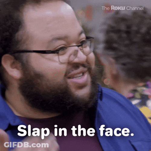 Man With Beard Slapping Face GIF