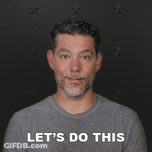 Man With Beard Smiling Lets Do This GIF