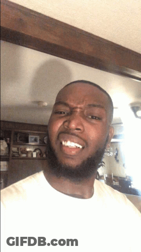 Man With Beard Smiling Making Face GIF