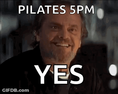 Man With Beard Smiling Pilates 5Pm Yes GIF