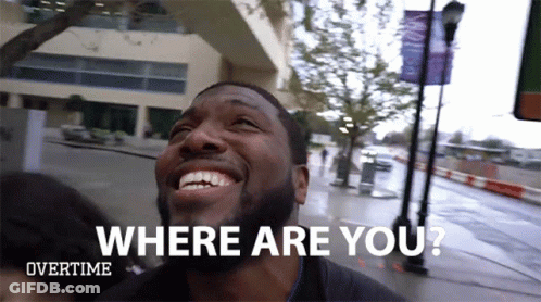 Man With Beard Smiling Saying Where Are You Overtime GIF