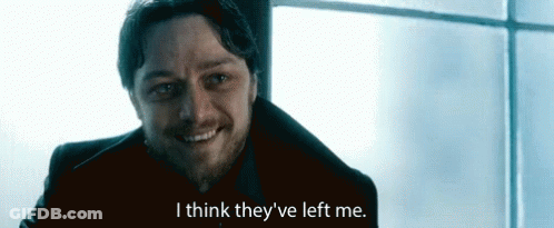 Man With Beard Smiling Says I Think They Ve Left Me GIF