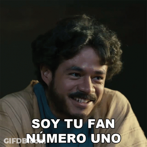 Man With Beard Smiling Soy Tu Fan Numero Uno GIF