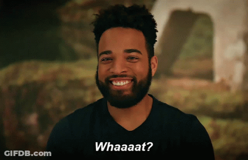 Man With Beard Smiling Whaaat GIF