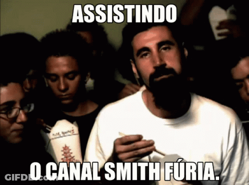 Man With Beard Smoking Cigarette Assistindo GIF