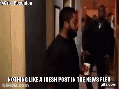 Man With Beard Standing In Dark Room Saying Nothing Like Fresh Post GIF