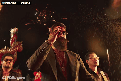 Man With Beard Standing In Front Of Fire Pranay Varma GIF