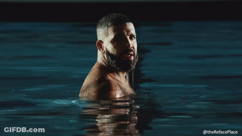 Man With Beard Standing In Water GIF