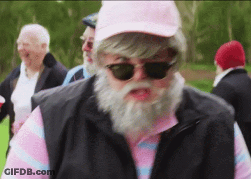 Man With Beard Sunglasses And Hat GIF