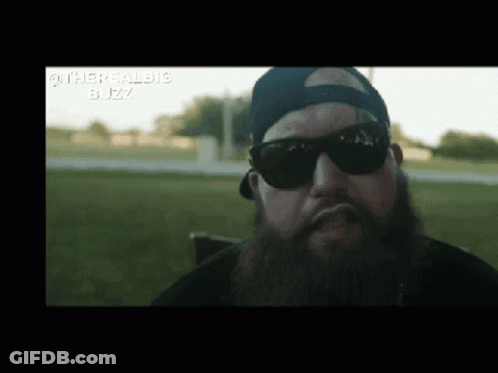 Man With Beard Sunglasses Hat @Therealbig GIF