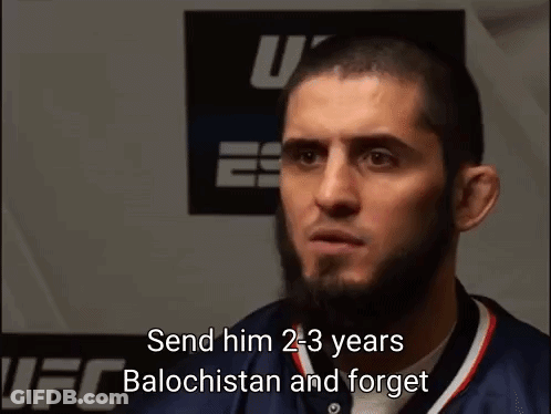 Man With Beard Talking About Balochistan And Forget GIF
