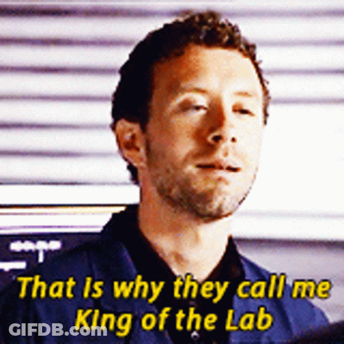Man With Beard Talking About King Of The Lab GIF