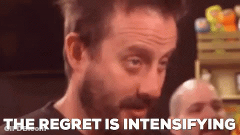 Man With Beard Talking About Regret Is Intensifying GIF