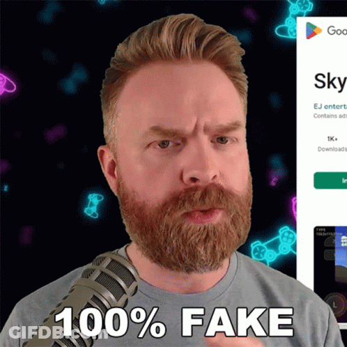 Man With Beard Talking Into Microphone 100 Percent Fake GIF