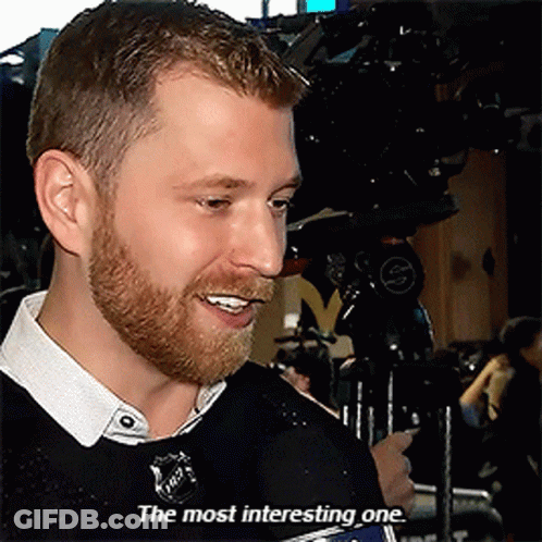 Man With Beard Talking Into Microphone Saying The Most Interesting One GIF