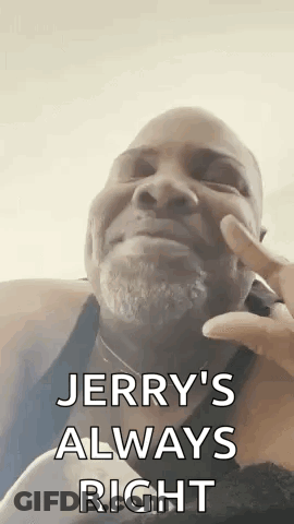 Man With Beard Talking On Phone Jerry's Always Right GIF