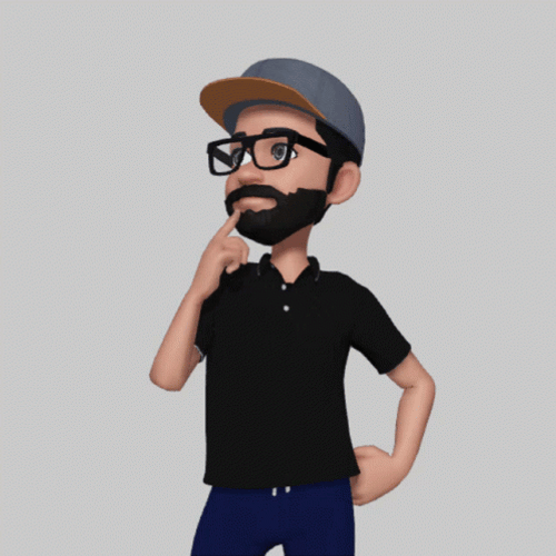 Man With Beard Thinking GIF