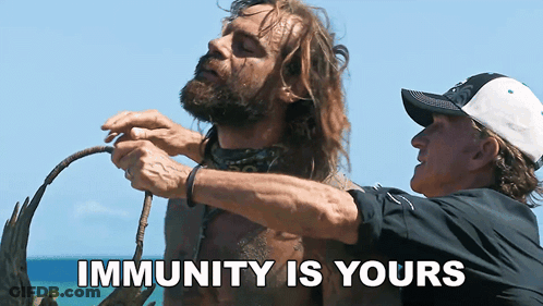 Man With Beard Tied Up Immunity Is Yours GIF