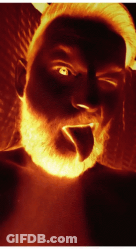 Man With Beard Tongue Out GIF