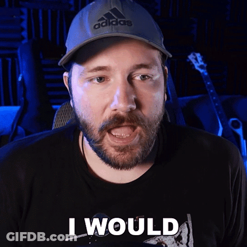 Man With Beard Wearing Adidas Hat GIF