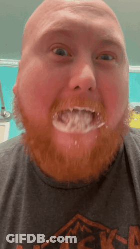 Man With Beard Wearing Alaska Shirt GIF