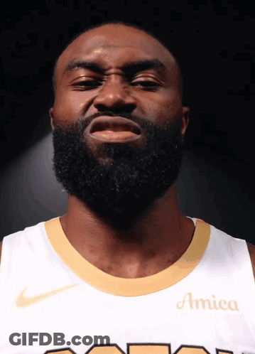 Man With Beard Wearing Amica Shirt GIF