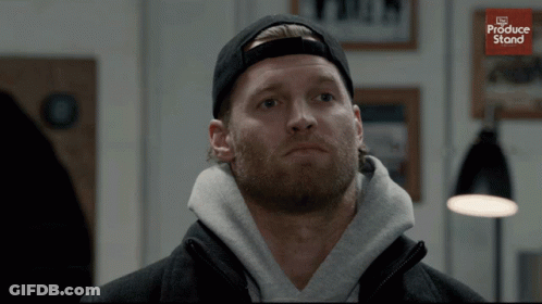 Man With Beard Wearing Baseball Cap GIF