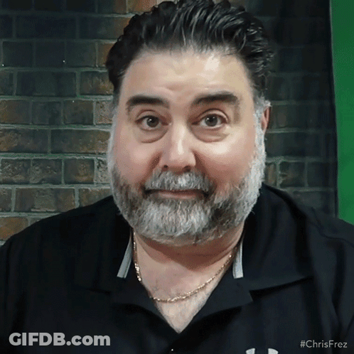 Man With Beard Wearing Black Shirt #Chrisfrez GIF