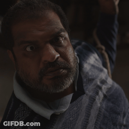 Man With Beard Wearing Blue Sweater GIF