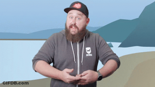 Man With Beard Wearing Brewdog Hoodie GIF