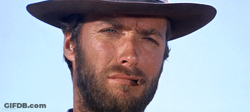 Man With Beard Wearing Cowboy Hat And Cigar GIF