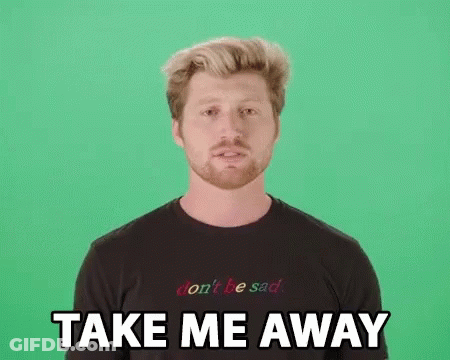 Man With Beard Wearing Don T Be Sad T-Shirt GIF