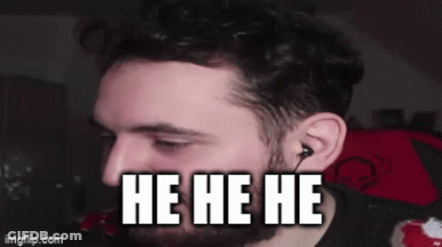 Man With Beard Wearing Earbuds He He He GIF