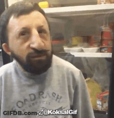 Man With Beard Wearing Foodrash Shirt GIF