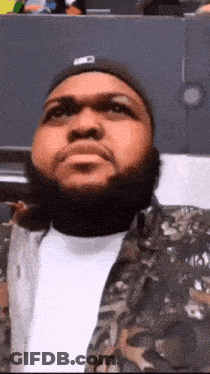Man With Beard Wearing Hat Saying Mc GIF