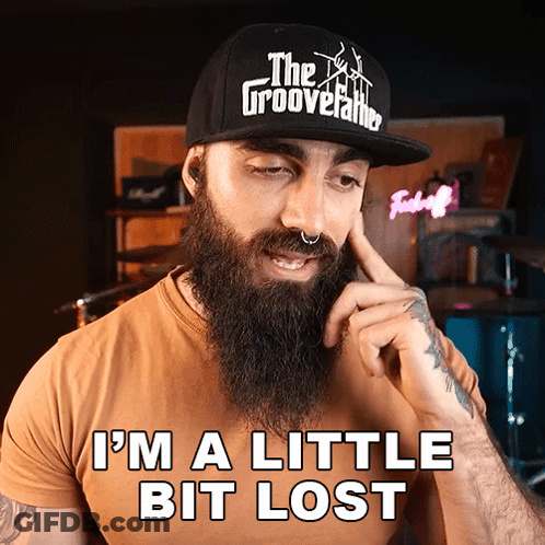 Man With Beard Wearing Hat That Says The Grooverfather GIF