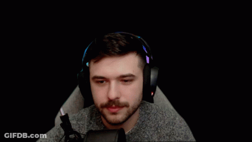 Man With Beard Wearing Headphones GIF