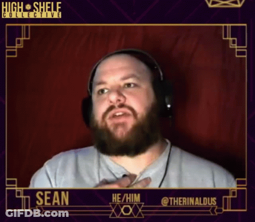 Man With Beard Wearing Headphones Sean GIF