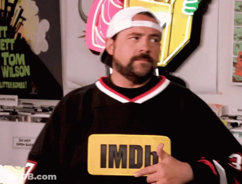 Man With Beard Wearing IMDb Shirt GIF