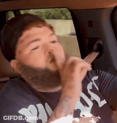 Man With Beard Wearing Jesus Shirt GIF