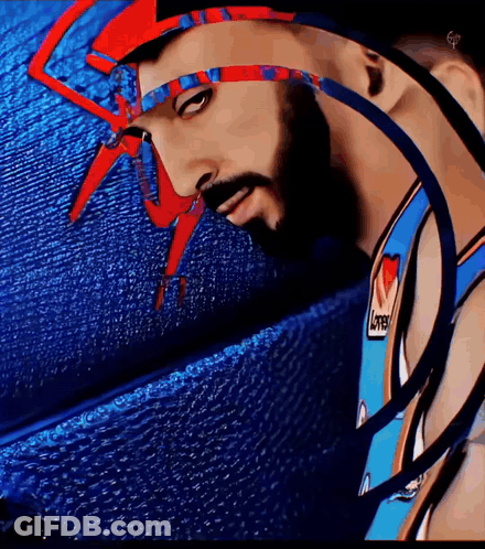 Man With Beard Wearing Lonestar Jersey GIF