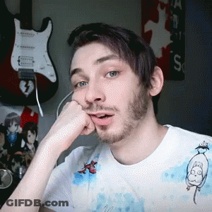 Man With Beard Wearing Monkey T-Shirt GIF