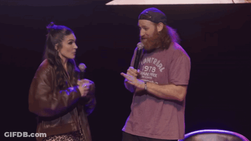 Man With Beard Wearing Montreal 1978 Shirt GIF