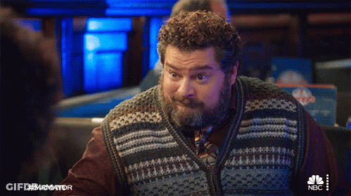 Man With Beard Wearing Mr Mayor Sweater Vest GIF