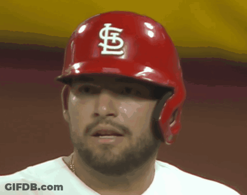 Man With Beard Wearing Red Helmet Letter S GIF
