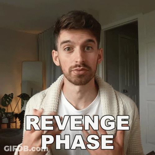Man With Beard Wearing Revenge Phase Sweater GIF